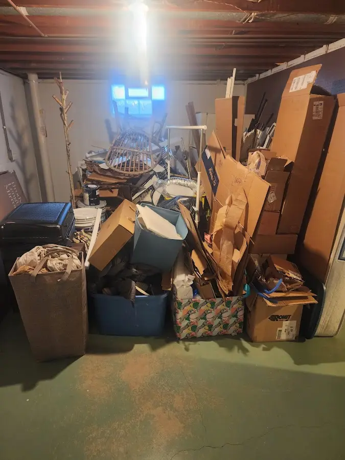 Roll-off dumpster container at job site for Construction Dumpster Rental in Douglass